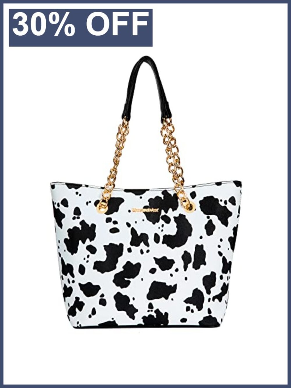 Vegan Leather Chain Top-Handle Tote Satchel Large Capacity Handbag